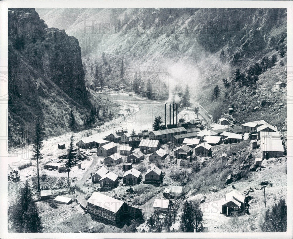 1972 Montrose, CO Gunnison Tunnel Drilling, 1904-09, Black Canyon Press Photo - Historic Images