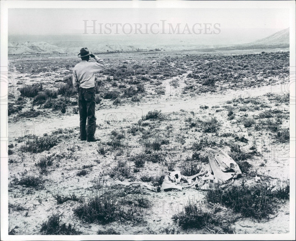 1972 Montrose, Colorado Desolate Farmland in Uncompahgre Valley Press Photo - Historic Images