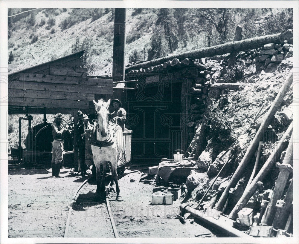 1972 Montrose, Colorado Gunnison Tunnel Drilling, 1904-09 Press Photo - Historic Images