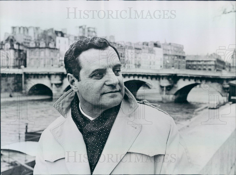 1967 Author Joseph Barry, New York Post Paris Correspondent Press Photo - Historic Images