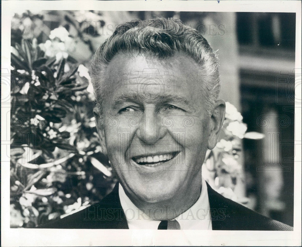 1969 Hollywood Actor Ralph Bellamy Press Photo - Historic Images