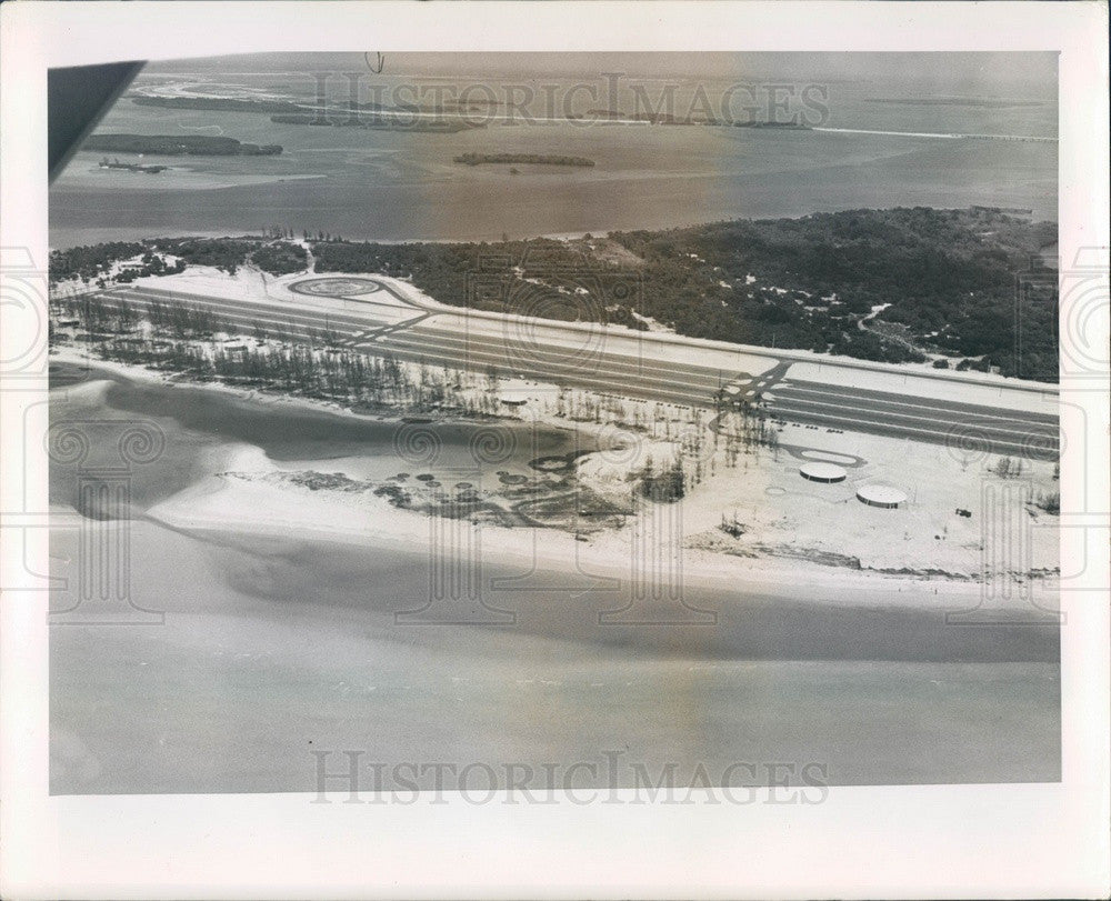 1964 Pinellas County, Florida Fort De Soto Park Aerial View Press Photo - Historic Images