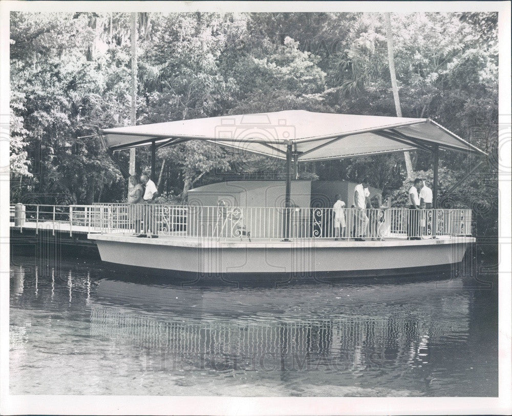 1967 Marco, FL Collier-Seminole State Park Underwater Observatory Press Photo - Historic Images