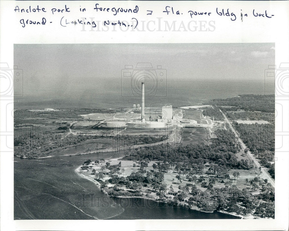 1979 Pasco County, Florida Anclote River Park Aerial View Press Photo - Historic Images