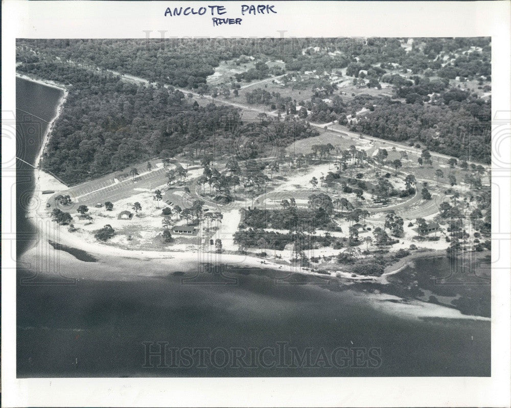 1979 Pasco County, Florida Anclote River Park Aerial View Press Photo - Historic Images