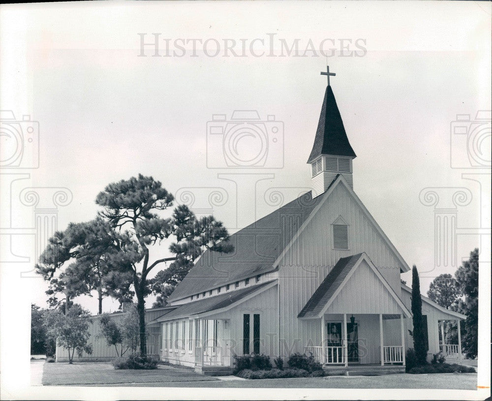 1973 St Petersburg, Florida St Bartholomew's Episcopal Church Press Photo - Historic Images