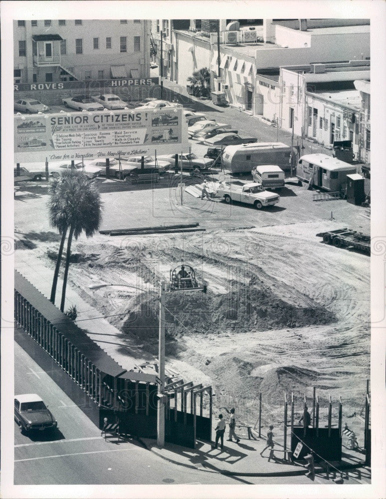 1972 St Petersburg, Florida Rutland Central Bank Construction Press Photo - Historic Images