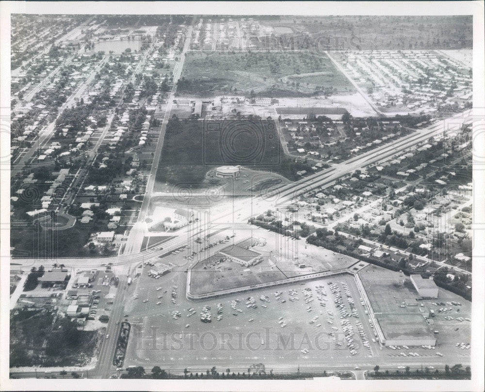 Undated St Petersburg, Florida Aerial View, Tyrone Center Looking NW Press Photo - Historic Images