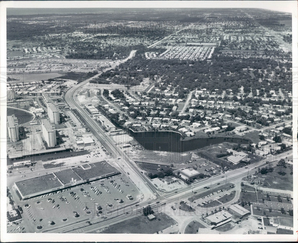 1974 St Petersburg, Florida Aerial View, Alt 19 Looking North Press Photo - Historic Images