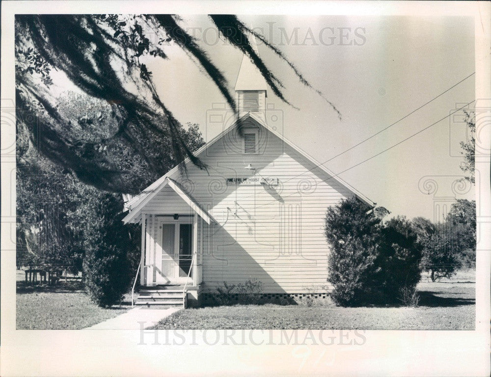 1974 Pine Level, Florida Old Methodist Church Press Photo - Historic Images