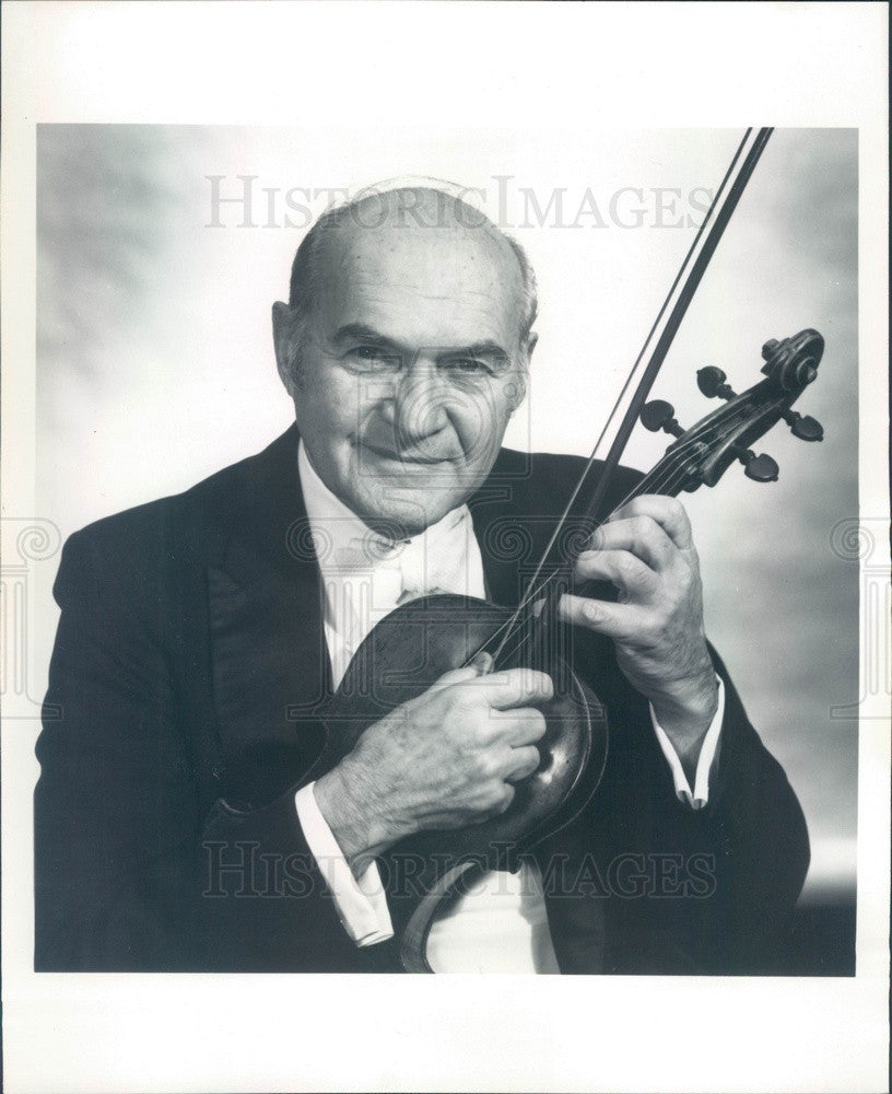 Undated Violist/Conductor Milton Preves Press Photo - Historic Images