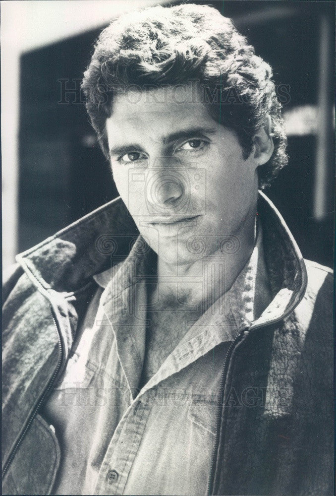 1986 American Hollywood Actor Michael Nouri TV Show Downtown Press Photo - Historic Images