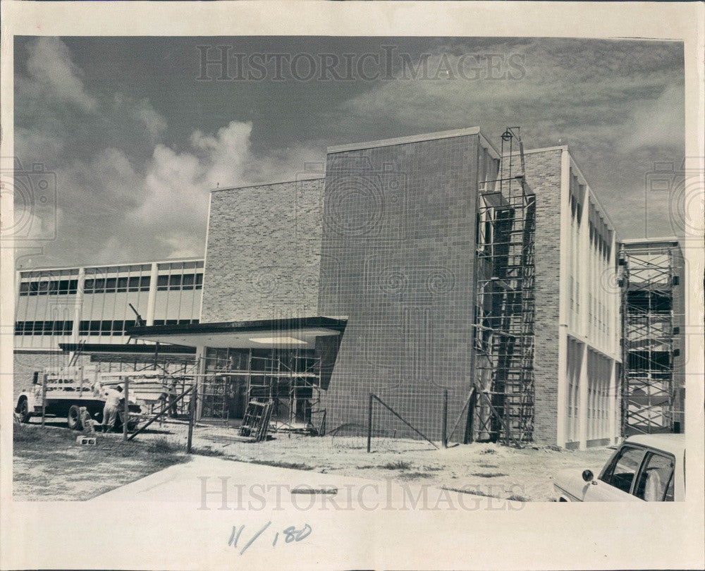 1966 St. Petersburg Florida Palms of Pasadena Hospital Addition Press Photo - Historic Images