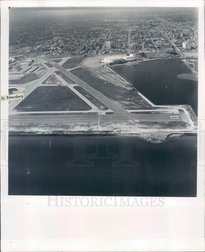 1968 St Petersburg, Florida Albert Whitted Airport Runway Extension Press Photo - Historic Images