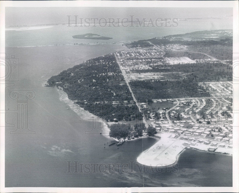 1960 St Petersburg, Florida Downtown Waterfront Aerial View Press Photo - Historic Images