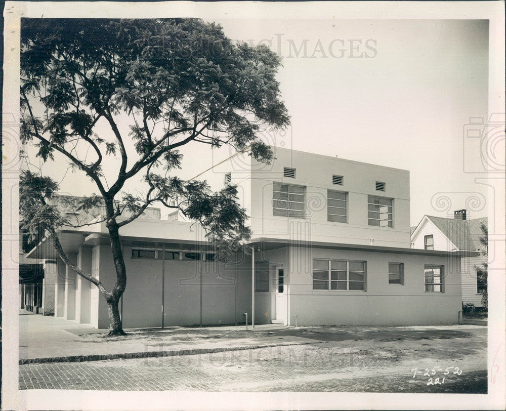 Undated St. Petersburg, Florida Burlington Fire Station No 2 Press Photo - Historic Images