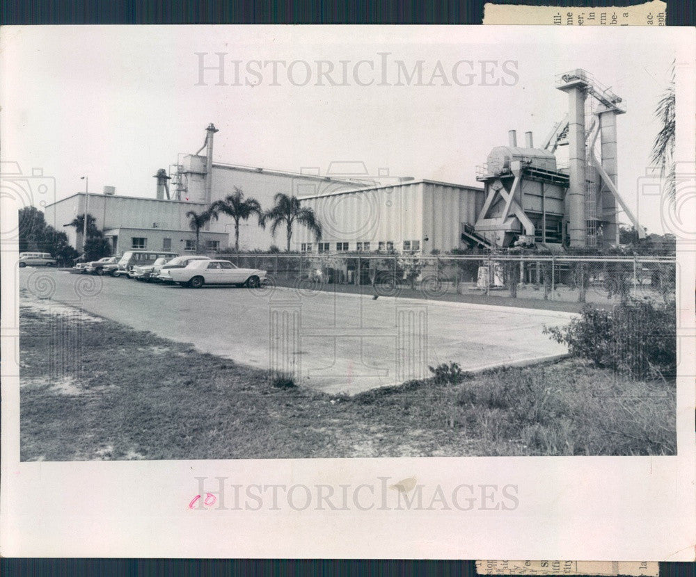 1968 St Petersburg, FL International Disposal Corp Compost Plant Press Photo - Historic Images