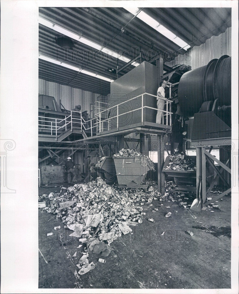 1966 St Petersburg, FL International Disposal Corp Compost Plant Press Photo - Historic Images