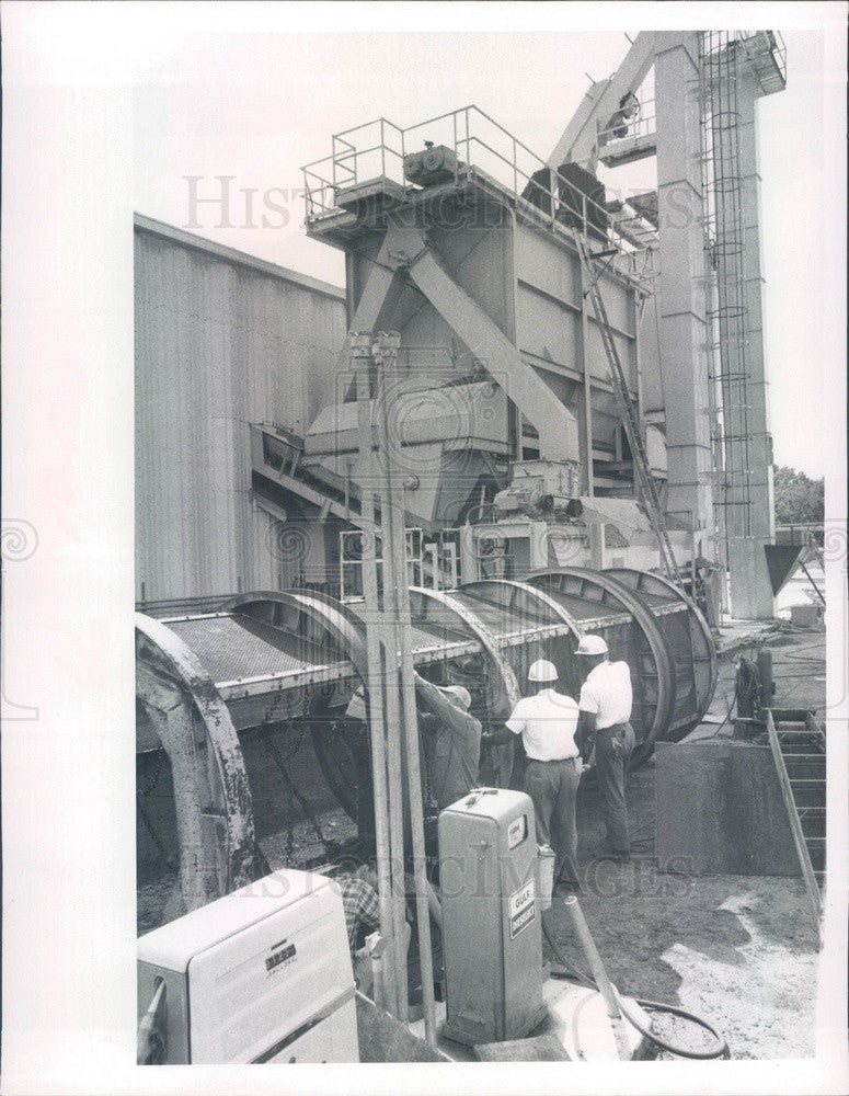 1967 St Petersburg, FL Intl Disposal Corp Compost Plant Blender Press Photo - Historic Images