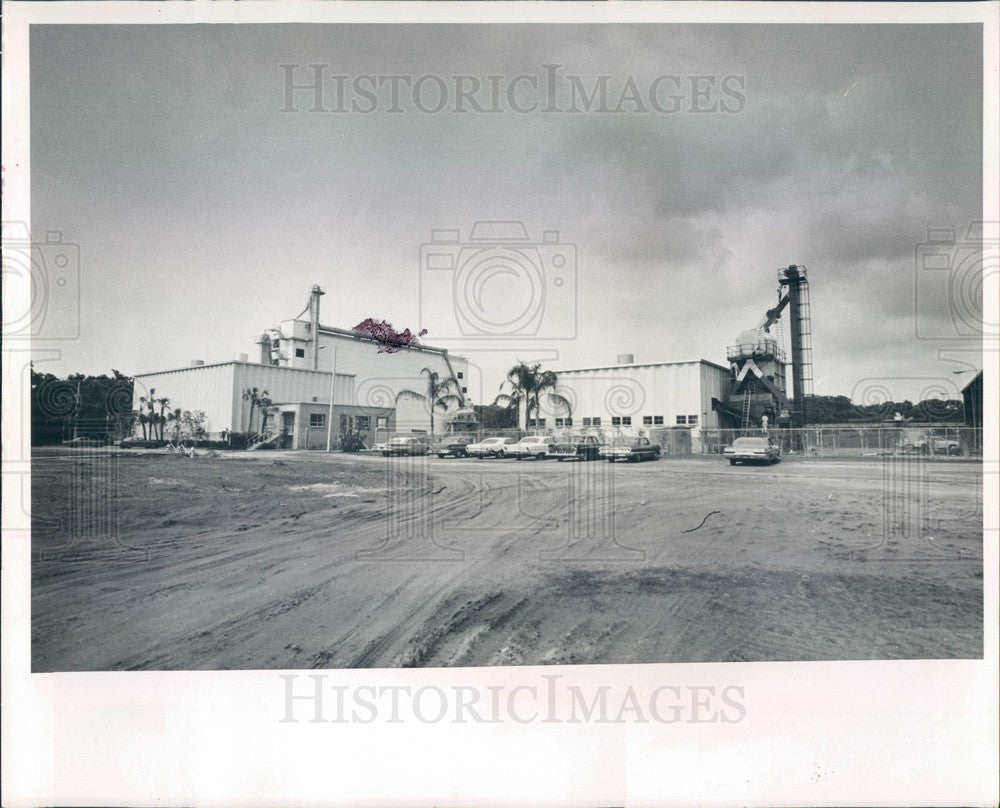 1966 St Petersburg, FL International Disposal Corp Compost Plant Press Photo - Historic Images