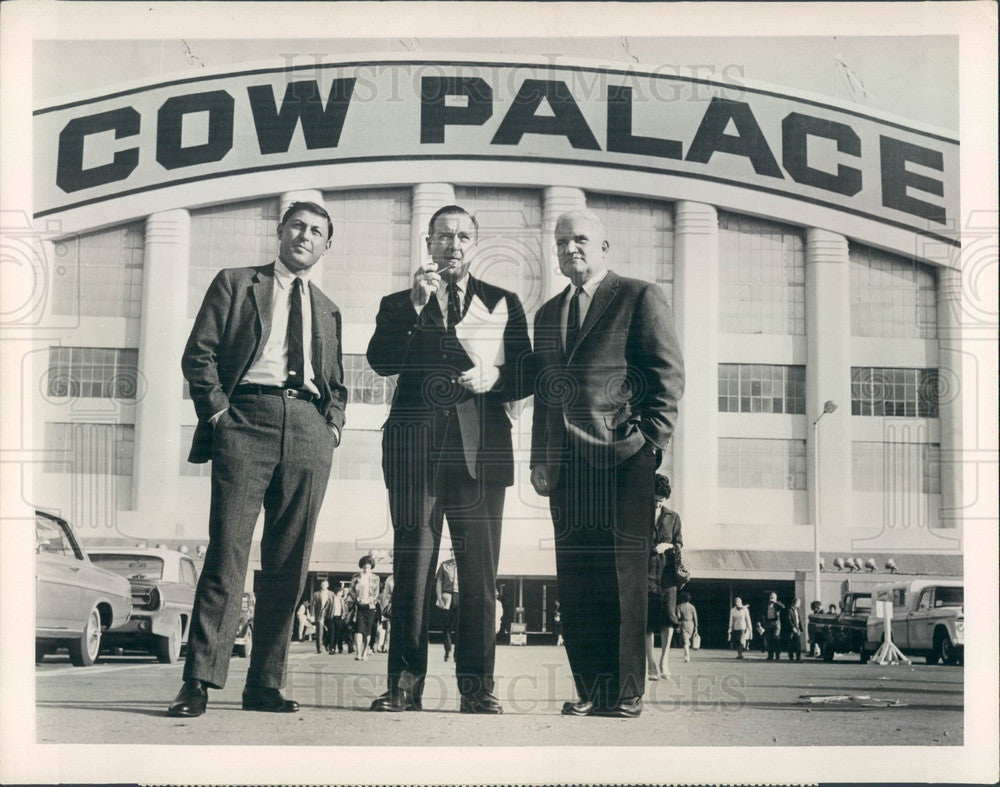 1964 CBS News Anchormen Don Hewitt, Walter Cronkite, Bill Leonard Press Photo - Historic Images