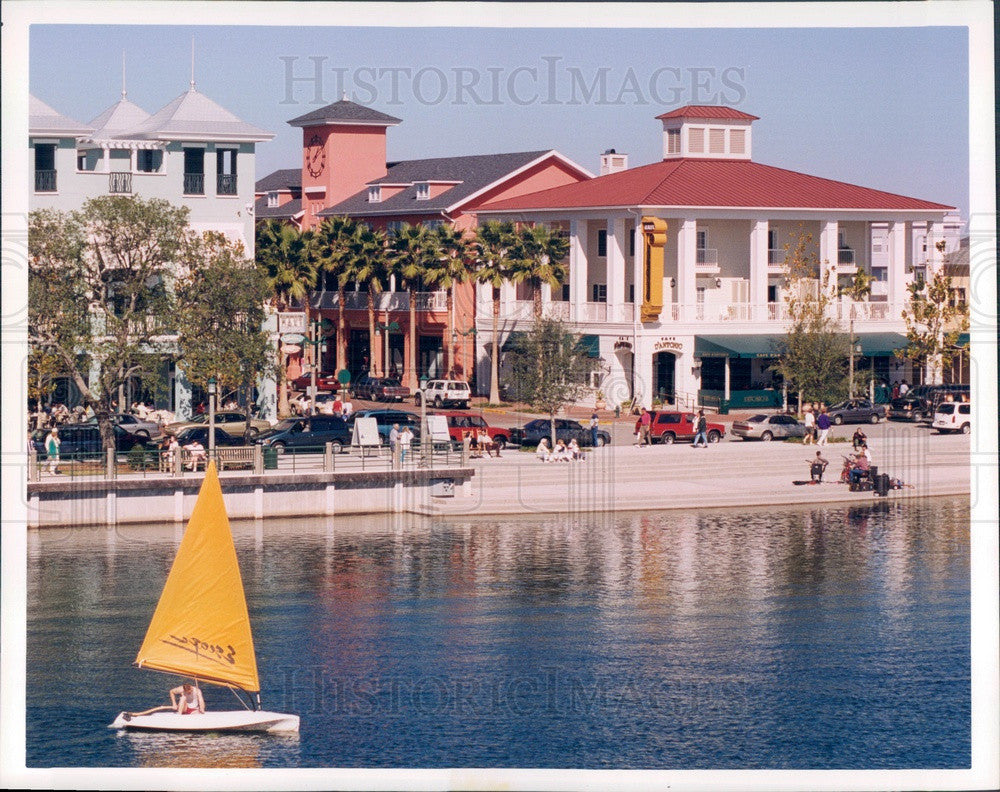 1997 Orlando, FL Walt Disney World Celebration's Lakefront Downtown Press Photo - Historic Images