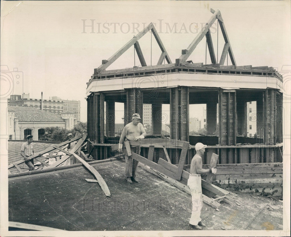 1949 St Petersburg, Florida Defense Building Demolition Press Photo - Historic Images