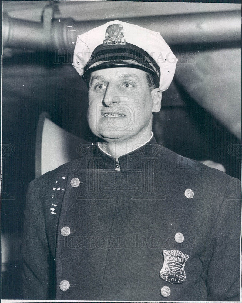 1960 Boston, MA Policeman of the Month John Chenette Press Photo - Historic Images