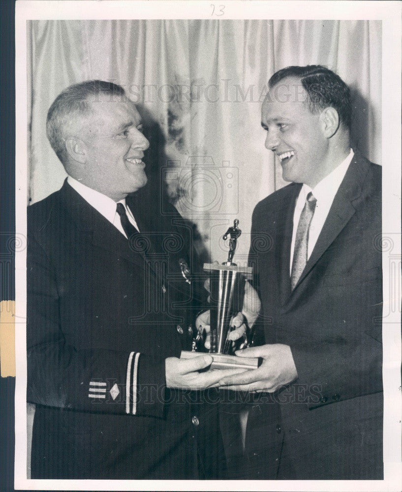 1963 Cambridge MA Deputy Sheriff Fred Pierce, Patrolman Jim McDevitt Press Photo - Historic Images