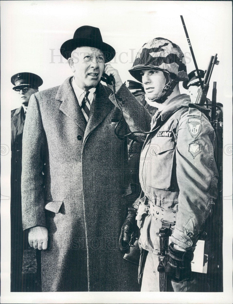 1957 US Defense Secretary Neil McElroy Press Photo - Historic Images