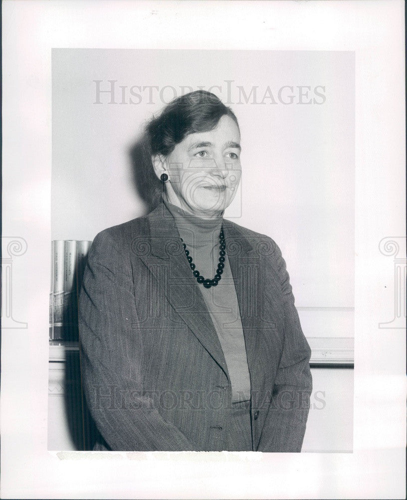 1958 Massachusetts League of Women Voters Pres Mrs Hugh McKinstry Press Photo - Historic Images