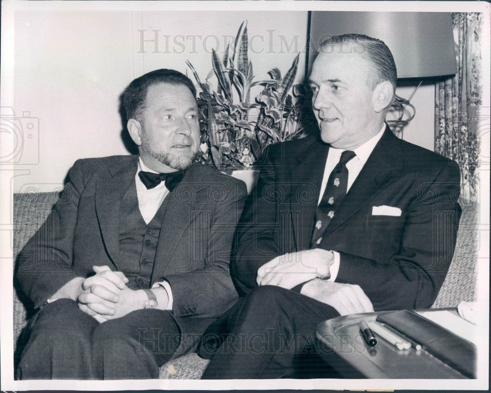 1955 New Haven Railroad President Patrick McGinnis Press Photo - Historic Images