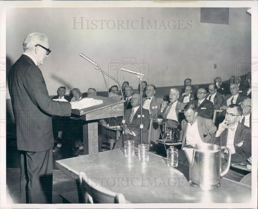 1959 Boston & Maine Railroad President Patrick McGinnis Press Photo - Historic Images