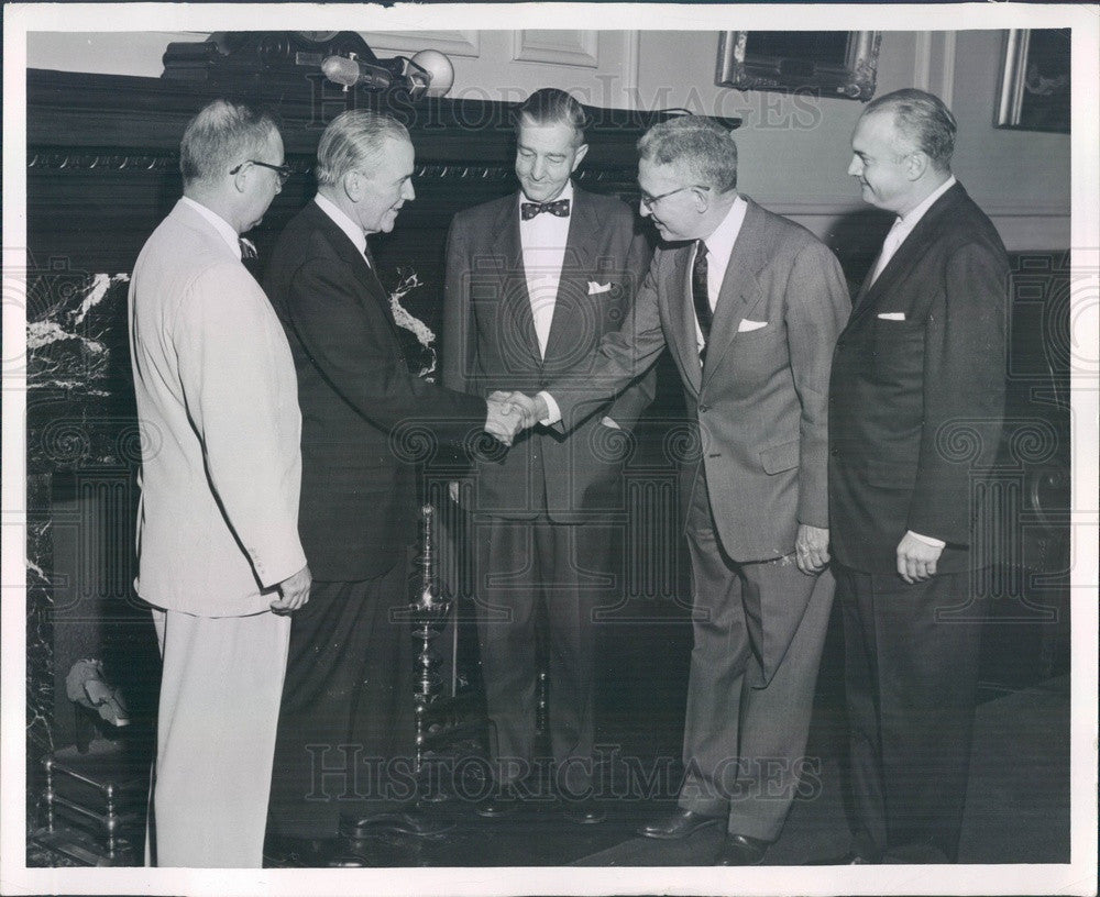 1955 New Haven Railroad President Patrick McGinnis, Loyd Kiernan Press Photo - Historic Images