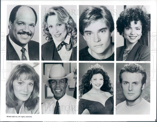 1993 Actors Mark McEwen, Faye Dunaway, Chad Allen, Victoria Rowell Press Photo - Historic Images