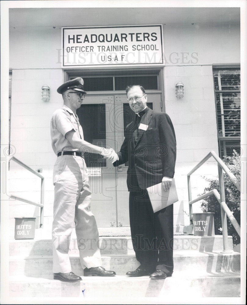 1962 Boston College Economics Dept Chairman Rev Robert McEwen Press Photo - Historic Images