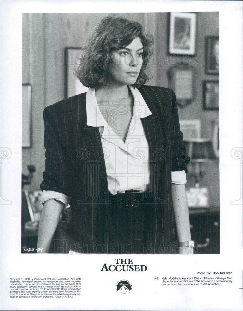 1988 Actress Kelly McGillis in Film The Accused Press Photo - Historic Images