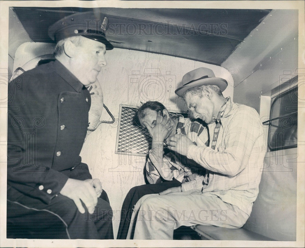 1958 Boston, MA Gunmen Michael McGinnis &amp; James Maslauskus Press Photo - Historic Images