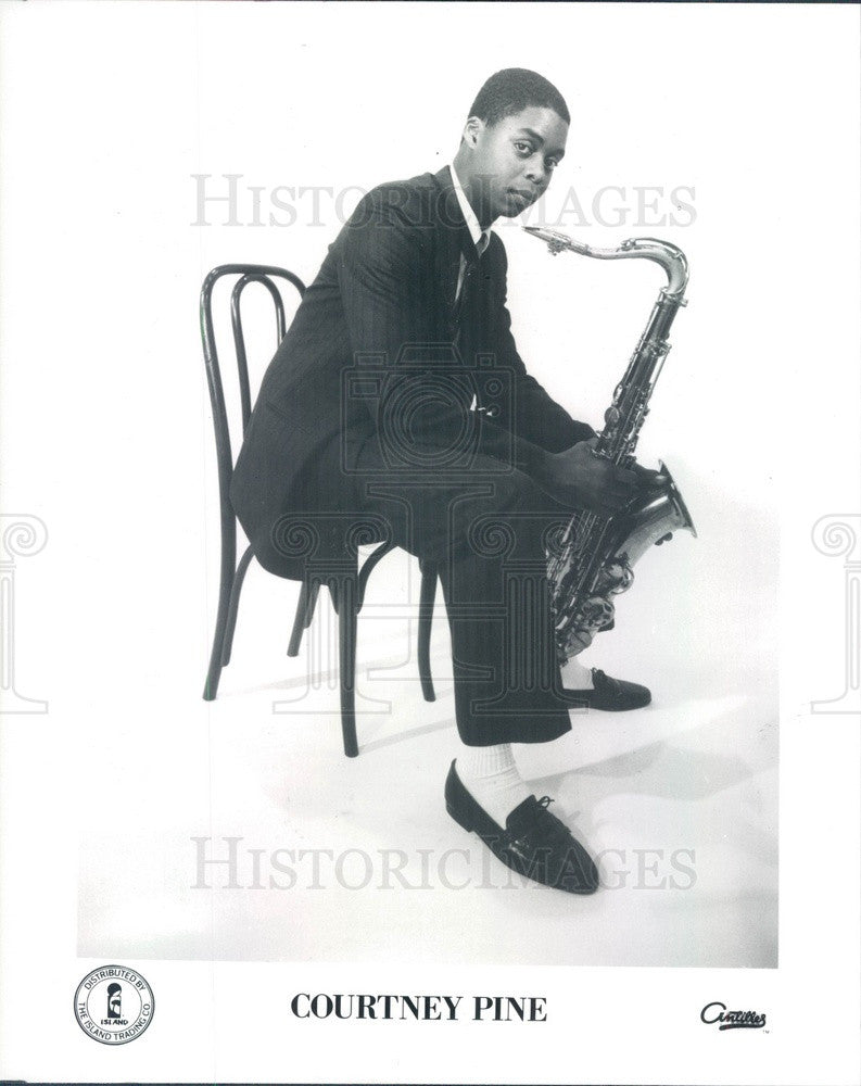 Undated British Jazz Musician, Saxophone Player Courtney Pine Press Photo - Historic Images