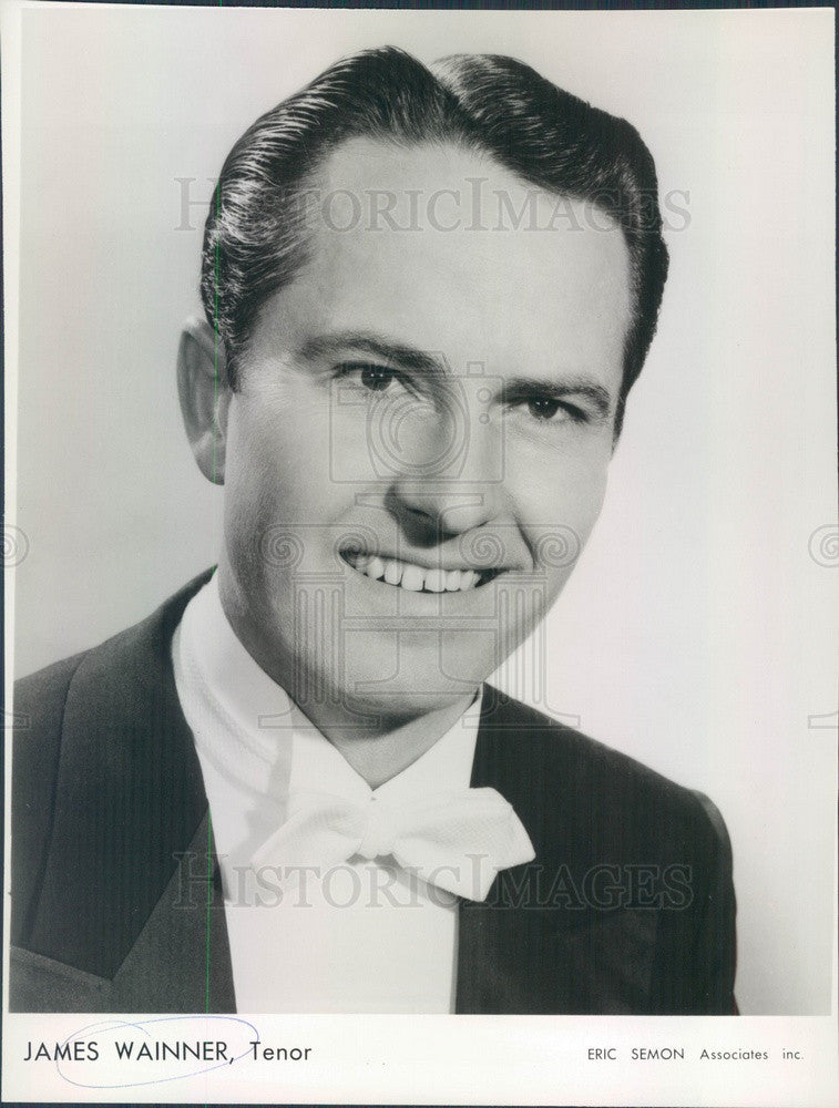 1963 Tenor James Wainner Press Photo - Historic Images