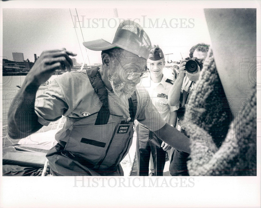 1992 Boston, MA Around the World Sailor William Pinkney Press Photo - Historic Images