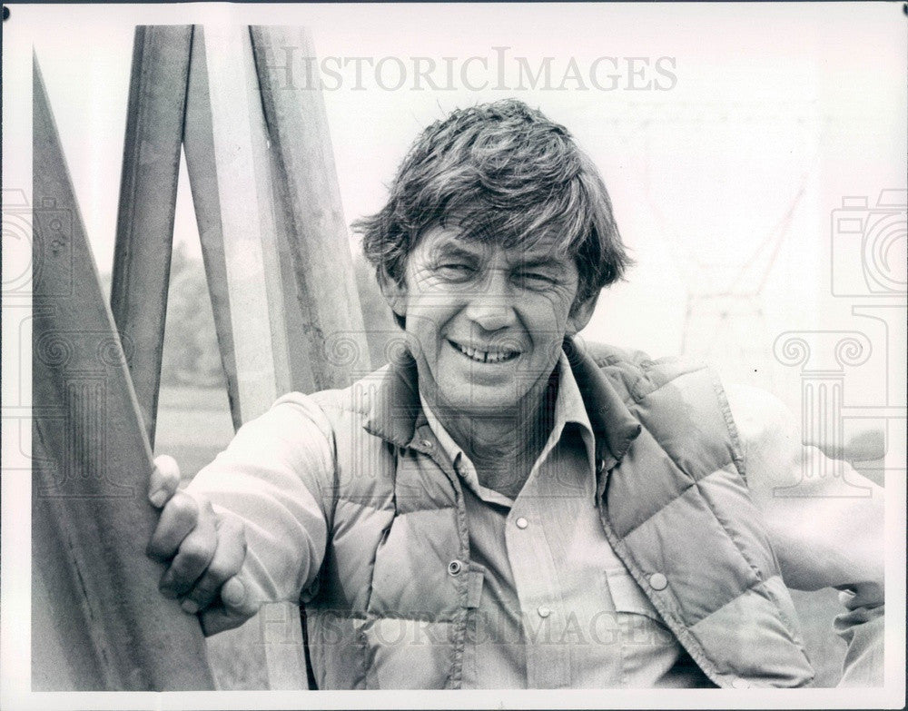 1980 American Actor Ralph Waite in Film Ohms Press Photo - Historic Images