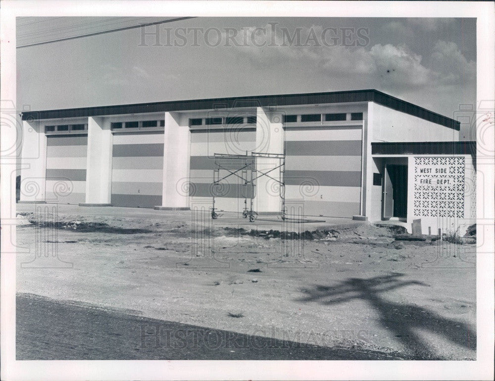 1962 Bradenton, Florida Fire Station, 67th Street West Press Photo - Historic Images