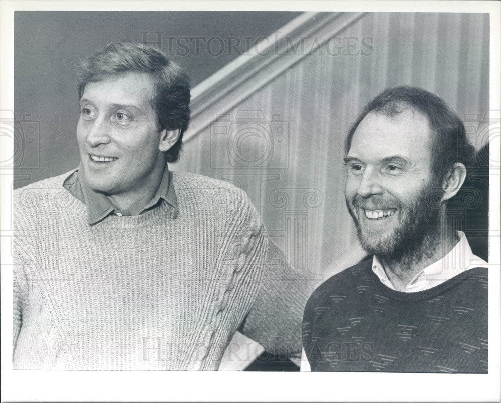 1985 British Actors Tim Pigott-Smith &amp; Charles Dance Press Photo - Historic Images