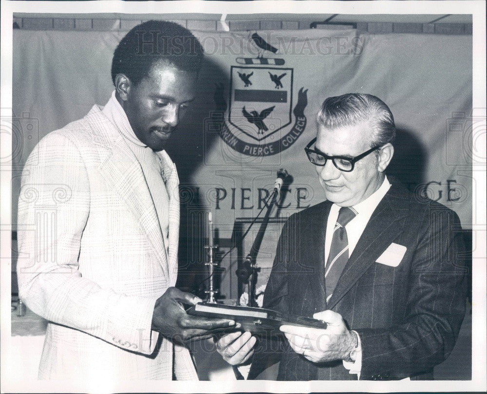 1972 NH, Franklin Pierce College Founding President Frank DiPietro Press Photo - Historic Images