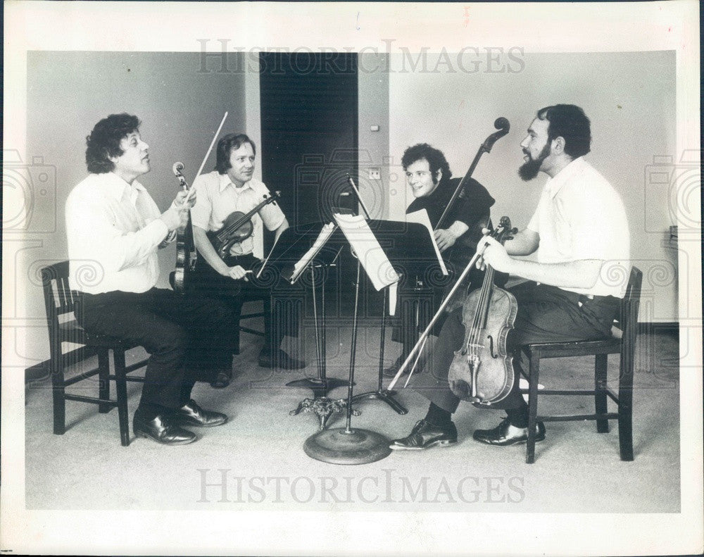 1976 Classical Music Quartet the Juilliard String Quartet Press Photo - Historic Images