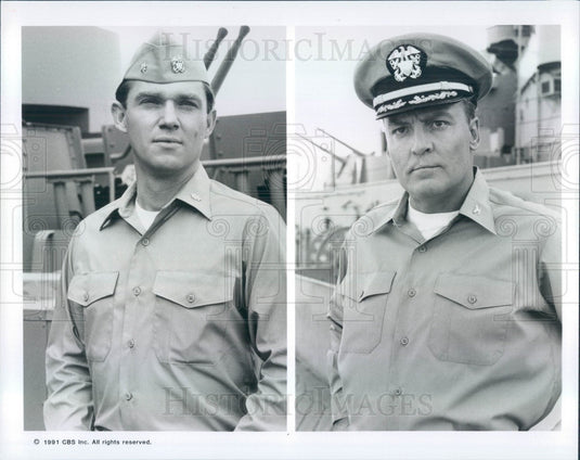 1991 Actors Richard Thomas/Stacy Keach in Mission of the Shark Press Photo - Historic Images