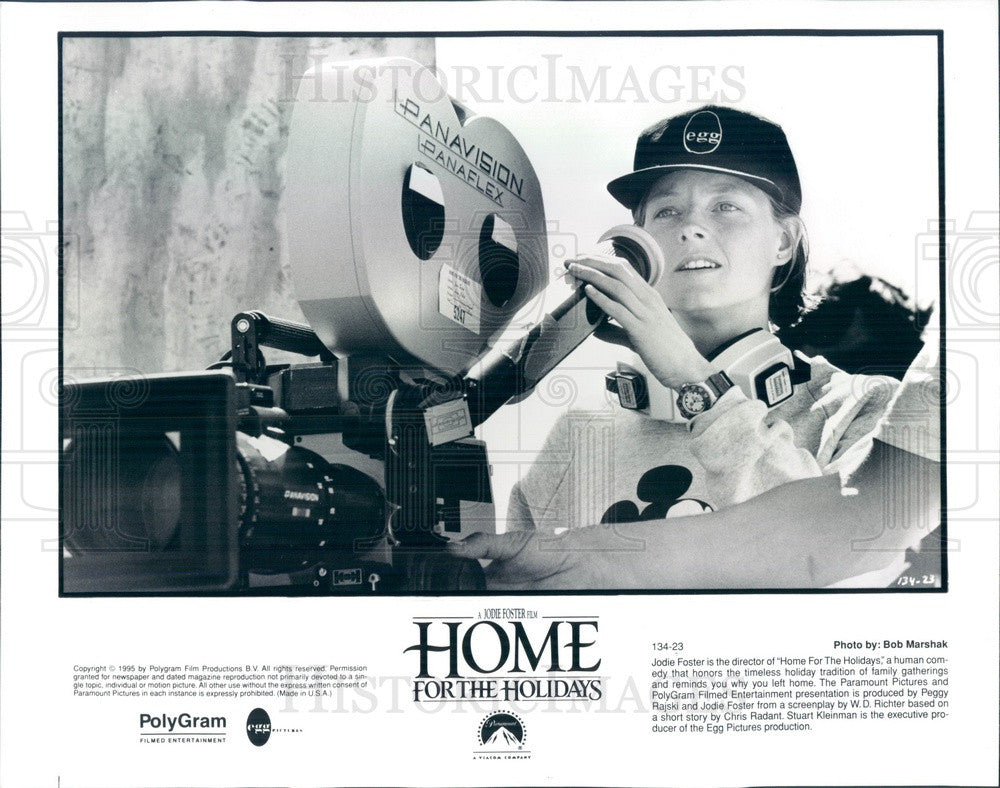 1995 Hollywood Director Jodie Foster in Home For The Holidays Press Photo - Historic Images