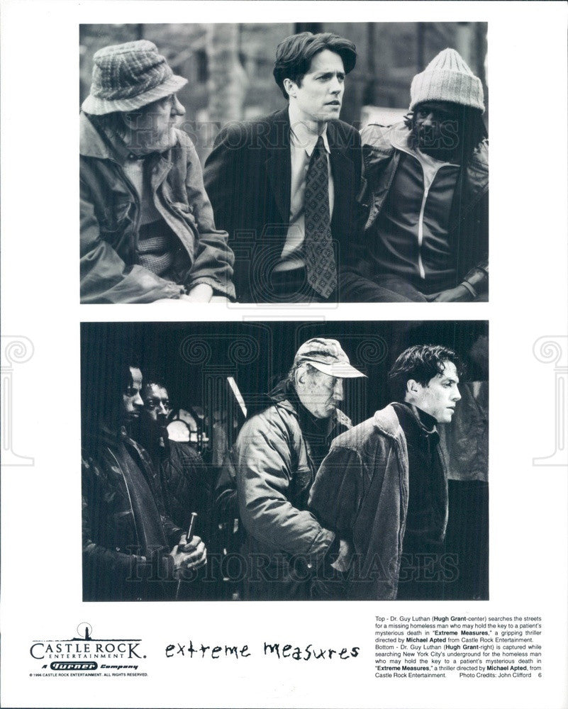 1996 English Hollywood Actor/Producer Hugh Grant in Extreme Measures Press Photo - Historic Images