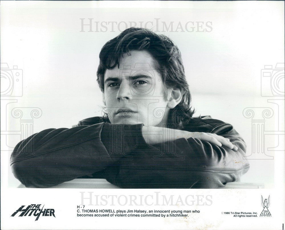 1986 Hollywood Actor C Thomas Howell in The Hitcher Press Photo - Historic Images